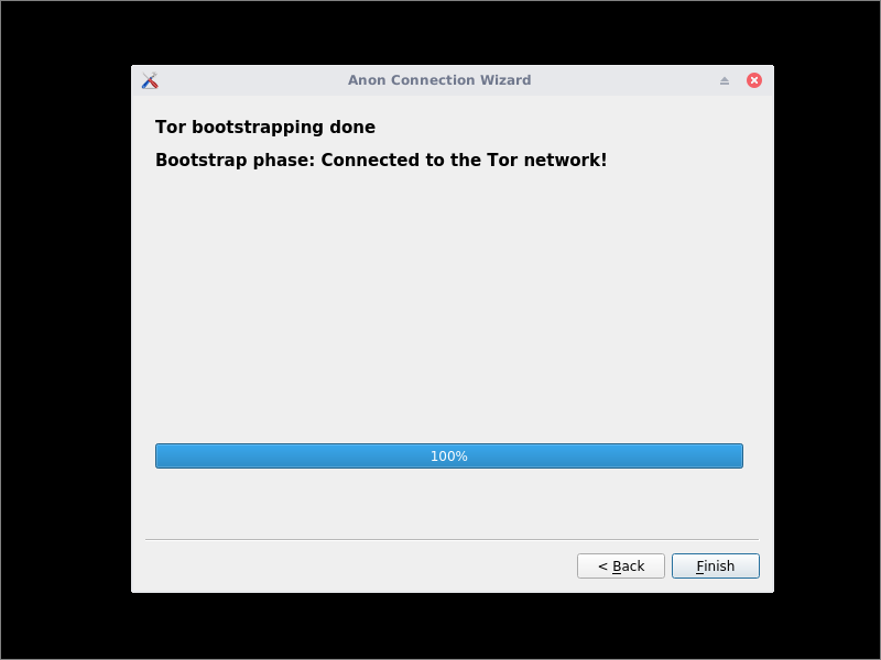 Whonix Tor bootstrap 100%